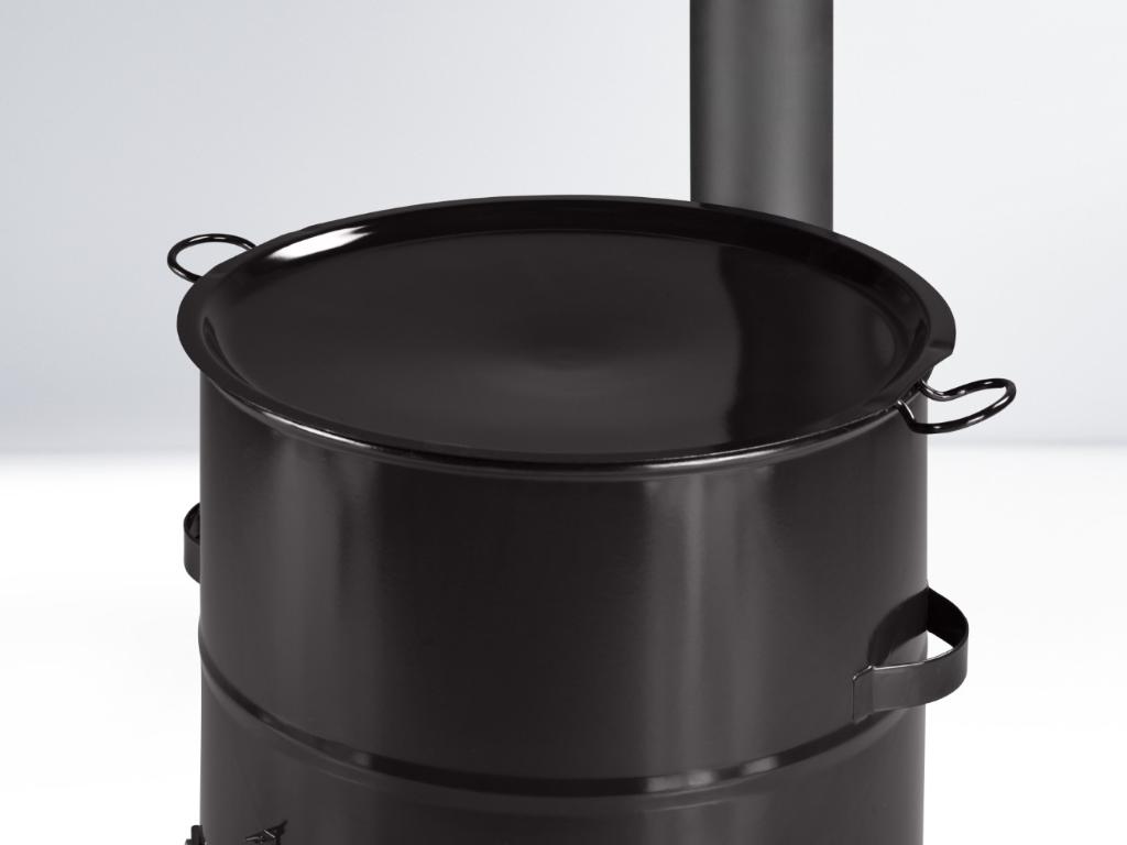 Grill plate black - detail